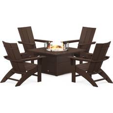 Outdoor Lounge Sets Polywood Modern Adirondack Outdoor Lounge Set