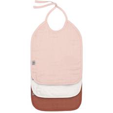 Lässig Lätzchen TERRY MEDIUM BIB 3-teilig in powder pink/milky/rust