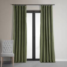 Curtains Half Price Drapes Fabrics & Furnishings Hunter Green Velvet Rod Pocket