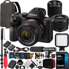 Sony a7 full frame mirrorless Sony a7 II Full Frame Mirrorless Camera 28-60mm F4-5.6 28-70mm 2 Lens Kit Bundle