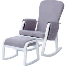 Grau Schaukelstühle Ickle Bubba Dursley Rocking Chair with Stool