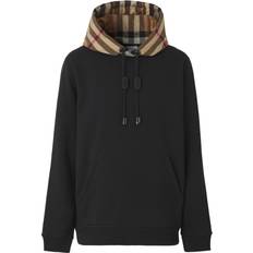 Burberry Check Cotton Blend Hoodie