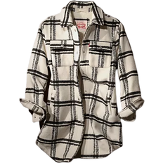 Smith's American Women's Fleece-Lined Flannel Plaid Shirt Jacket
