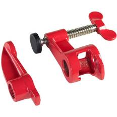 One Hand Clamps Bessey Fixture Set 3/4 Pipe with 2-1/2 Inch Deep Reach Jaws One Hand Clamp