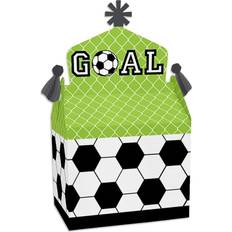 GOAAAL! Soccer Treat Box Party Favors Baby Shower or Birthday Party Goodie Gable Boxes Set of 12