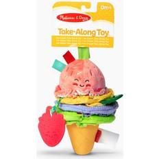 Melissa & Doug Ziehspielzeuge Melissa & Doug Ice Cream Take-Along Toy Baby Toys Gifts for Ages 0 to 1 Fat Brain Toys