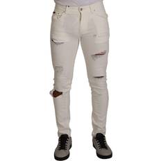 Røde - S Jeans Dolce & Gabbana Mens Men Jeans White Cotton