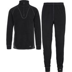 Fleece - Herren Jumpsuits & Overalls Trespass Thermal Set Thriller Unisex - Black