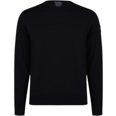 Paul & Shark Merino Wool Crewneck Sweater with Iconic Badge