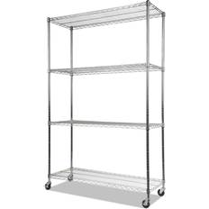 White Shelving Systems Alera 4-Shelf NSF Certified Wire Kit Shelving System