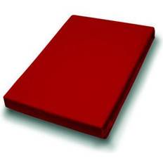 Rot Bettwäsche Primera Vario Jersey-Spannbetttuch 100 Bettlaken Rot