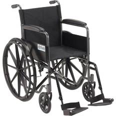 Wheel Chairs Drive Medical Silver Sport 1 Wheelchair SSP118FA-SF 18"