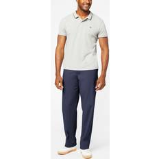 Dockers Men's Stretch Easy Khaki Classic-Fit Flat-Front Pants, 40X30, Blue