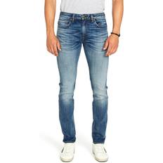 Men - White Jeans Buffalo David Bitton Ash Slim Denim Jeans - Sanded Indigo