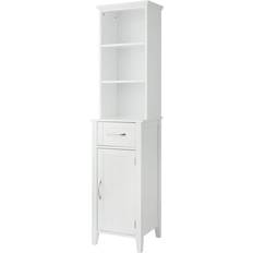 Teamson Home Newport Contemporary White Storage Cabinet 15x63.2"