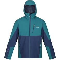 Regatta Mens Wentwood Vii In Waterproof Jacket (pacific Green/admiral Blue)