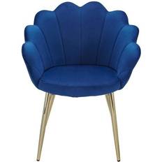 Blau Stühle Wohnling Tulpe Samt Esszimmerstuhl