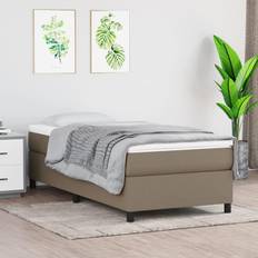 vidaXL Boxspringbett Taupe Rahmenbett