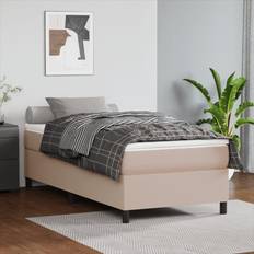 vidaXL Boxspringbett Cappuccino-Braun Rahmenbett