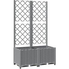 vidaXL Planter Box with Trellis 40x80x136cm