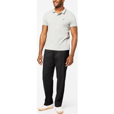 Dockers Men's Stretch Easy Khaki Classic-Fit Flat-Front Pants, 38X29, Black