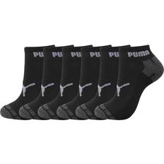 Puma Men Socks Puma Men's 6-Pack Quarter Crew Socks, Charcoal, 10-13