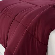 Serta Simply Clean Hypoallergenic Ultra Soft Bedspread Brown, Gray, Blue, Red, Pink, Black, White (228.6x228.6)