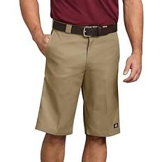 Beige - Men Shorts Dickies Men's Relaxed Fit Multi-Pocket 13" Work Shorts - Khaki