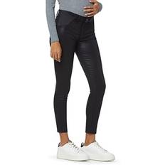 Joe's The Icon Coated High Rise Ankle Slim Maternity Jeans - Black