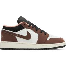 Nike Air Jordan 1 Low SE GS - Light Chocolate/Black/Sail/Crimson Bliss