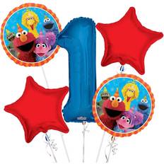 Viva Party Foil Balloons Sesame Street Elmo Happy Birthday 5pcs