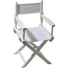 Weiß Stühle Dobar 94410FSCe Mini-Regiestuhl, Faltbarer Kinderstuhl Holz, Weiß/weiß
