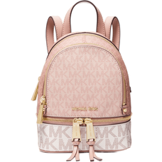 Michael Michael Kors Rhea Mini Color-Block Logo Backpack - Pink