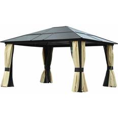 OutSunny Hardtop Garden Gazebo 4.2x3.6 m