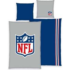 Grau Bettwäsche-Sets Herding NFL Bettwäsche, Renforcé, 200x135 + 80x80