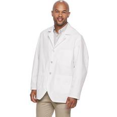 Red Kap Men's Notch-Collar Lapel Counter Coat, Medium, White