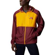 Gold - Men Jackets Columbia Men's Maroon/Gold Minnesota Golden Gophers Flash Forward Hoodie Full-Zip Windbreaker Jacket Maroon