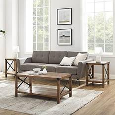 Modern farmhouse coffee table Walker Edison Sedalia Modern Farmhouse Coffee Table