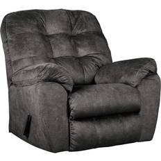 Ashley Accrington Plush Manual Rocker Gray Armchair 41"