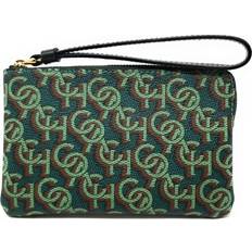 Coach Corner Zip With Signature Monogram Print