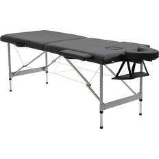 Homcom Massageliege höhenverstellbarer Massagebett max. 130 kg Belastbar Schwarz