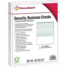 Paris Office Software Paris Standard Security Check 11 Features 8.5 x 11 Green Marble Top 500/Ream