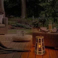 LED »Korb«, • Laterne integriert, Ein-/Ausschalter, fest Warmweiß Solarleuchte Näve » Preis