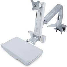 Sit-Stand Monitor Arm with Keyboard Tray Desk Mount