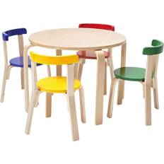 Furniture Set ECR4Kids Bentwood Round Curved Back Home, Daycares