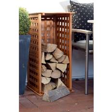 Brennholzkörbe Dobar In- & Outdoor Kaminholzregal aus Holz