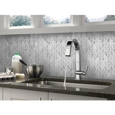 Apollo Tile 5 pack 11.8-in 12-in Carrara Leaf Polished Etched Marble Mosaic Tile