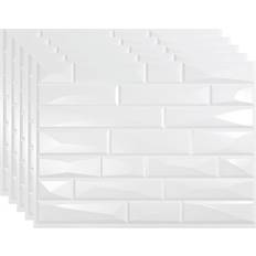 Fasade Vista 24 18 in. Vinyl Backsplash in Gloss White 15 sq. ft. Kit