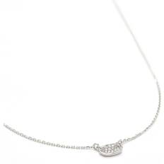 Kendra Scott Marisa 14k Pave Diamond-Oval Necklace SILVER