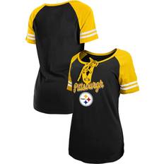 New Era Women's Pittsburgh Steelers Sporty Crop Black Plus Size Long Sleeve  T-Shirt